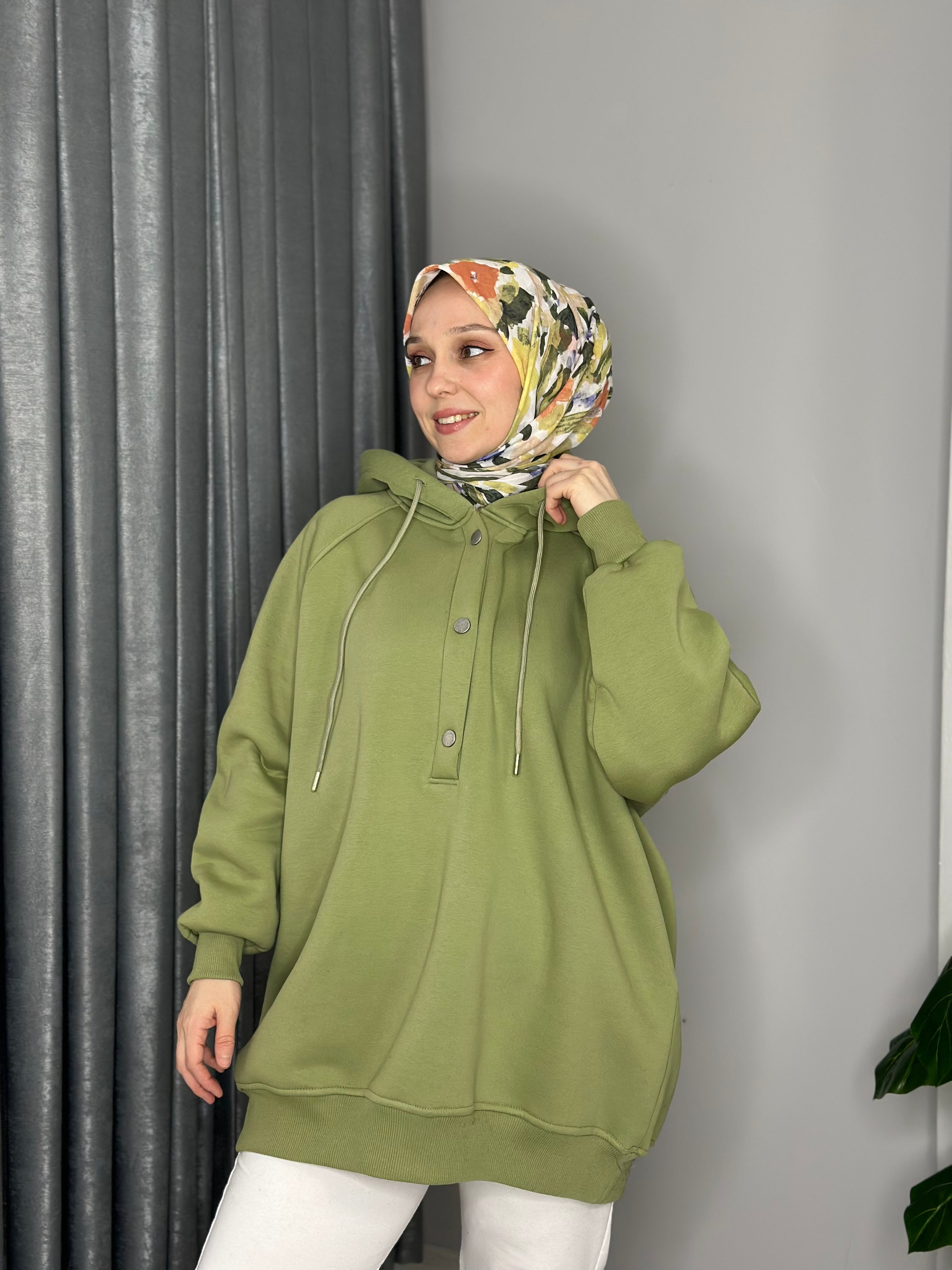 SWEATSHİRT- YEŞİL
