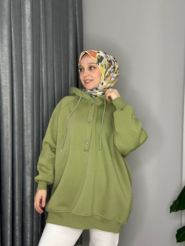 SWEATSHİRT- YEŞİL