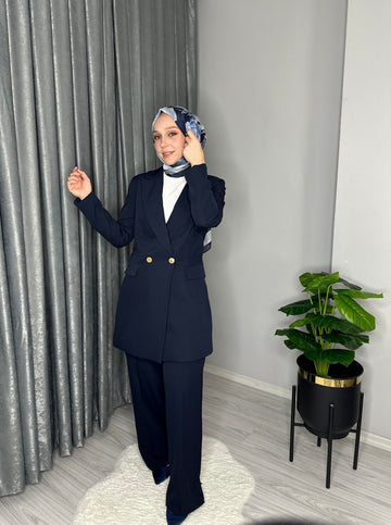 YAKE BLAZER CEKET- LACİVERT