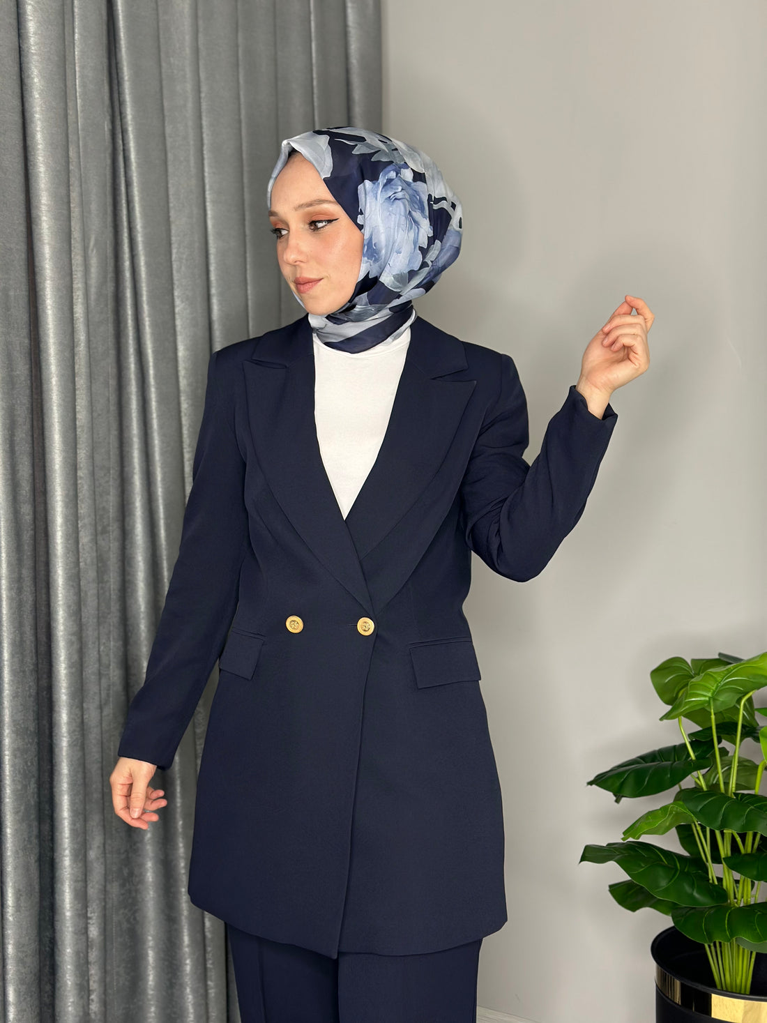 YAKE BLAZER CEKET- LACİVERT