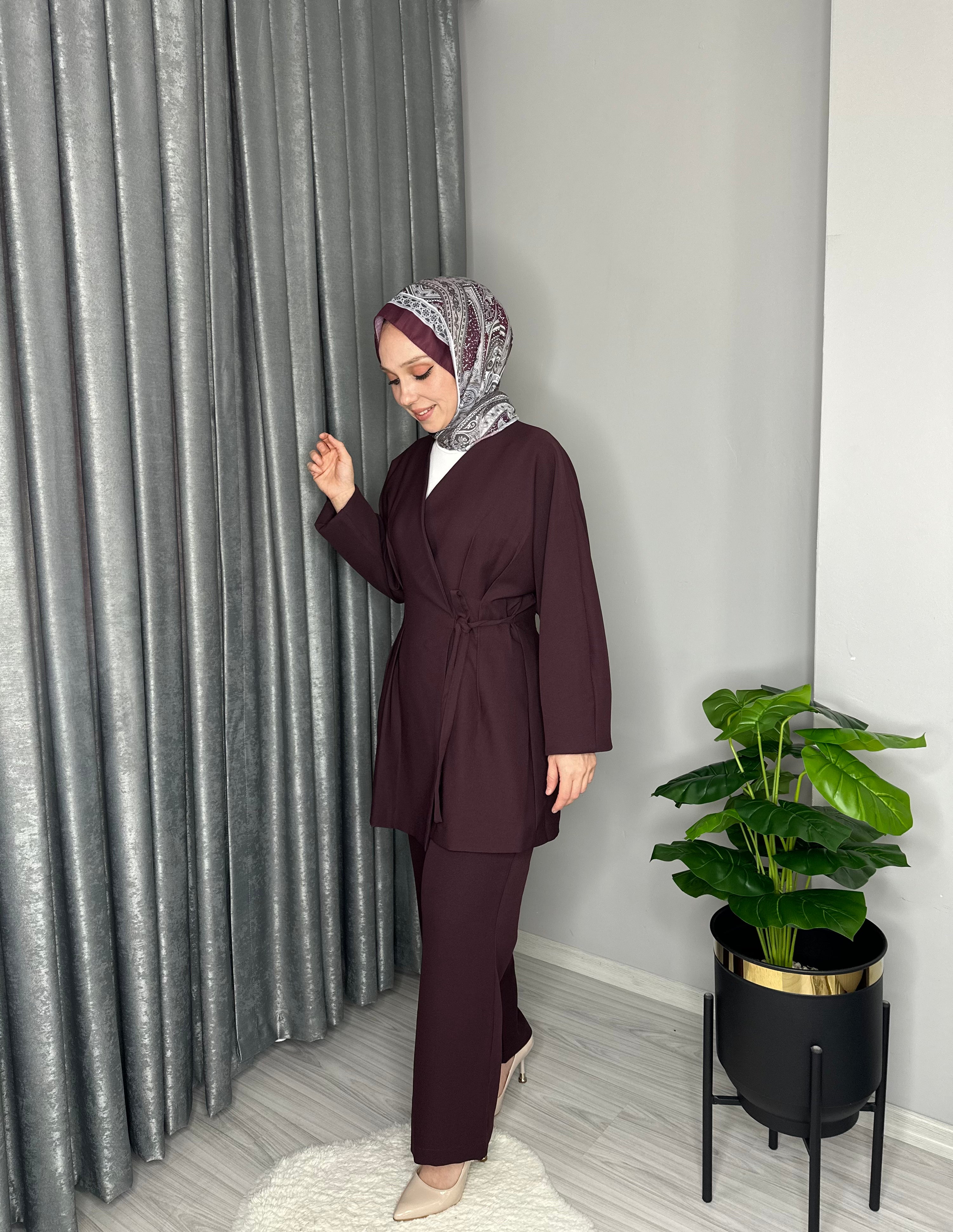 PİLELİ TAKIM-BORDO