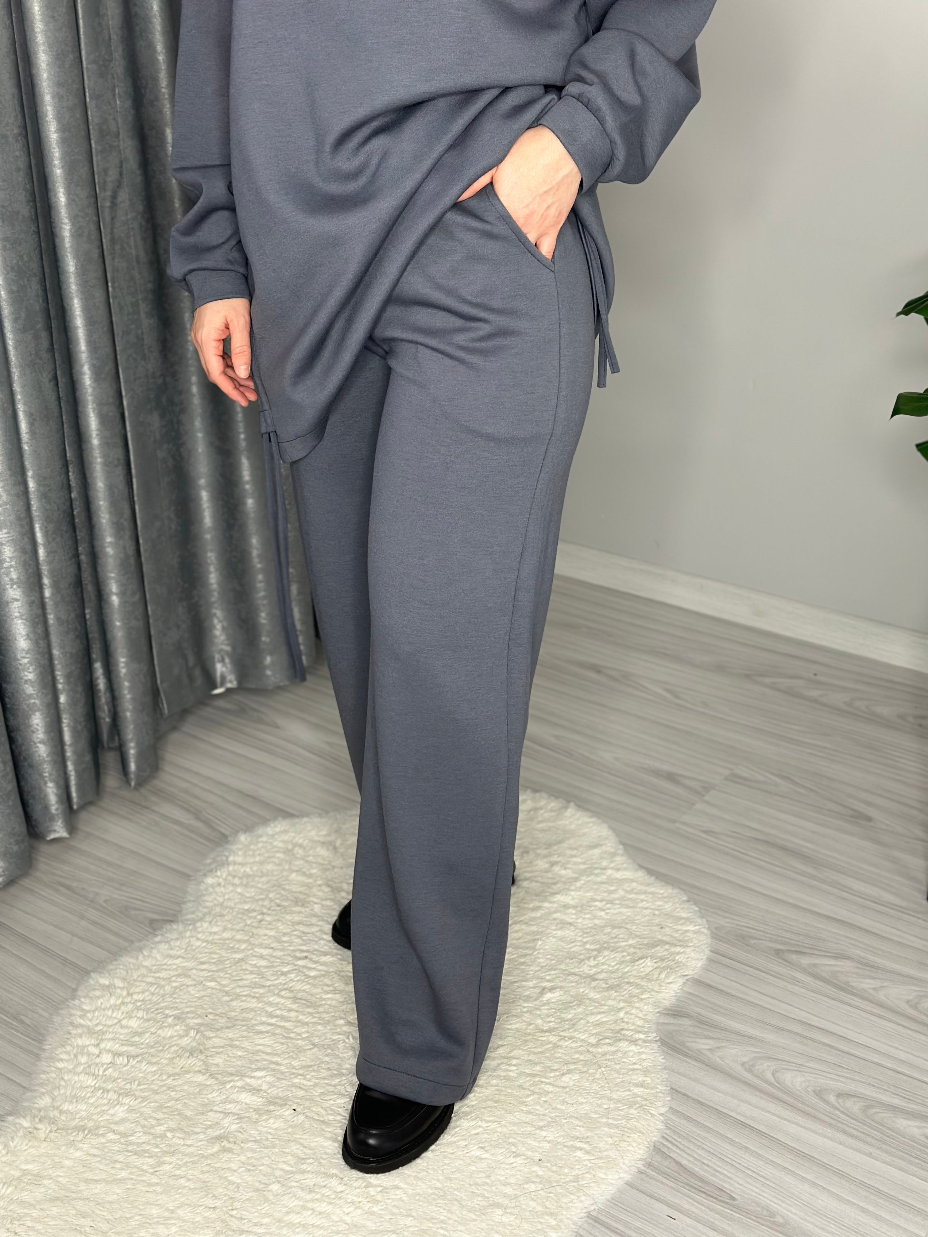 ÇITÇITLI TUNİK TAKIM-GRİ